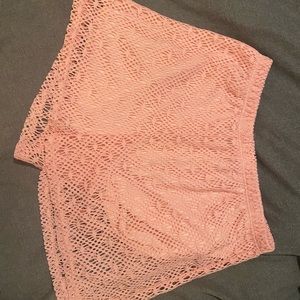City Sites brand cute pink lace shorts.
